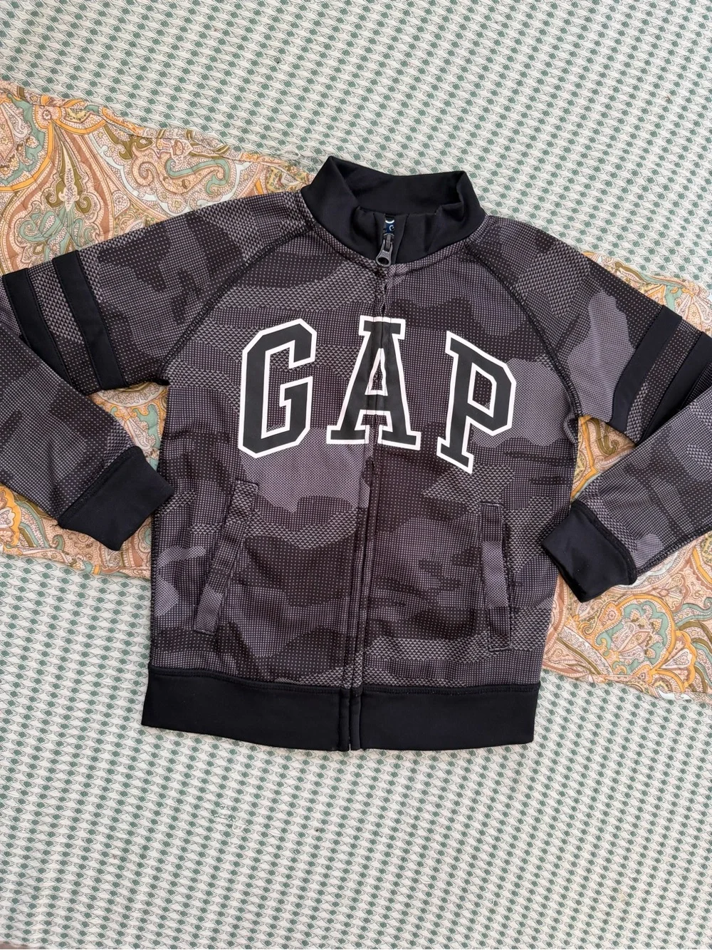 Gap Kids GapFit Logo Zip Sweater Jacket Track Jacket Boys Size XS